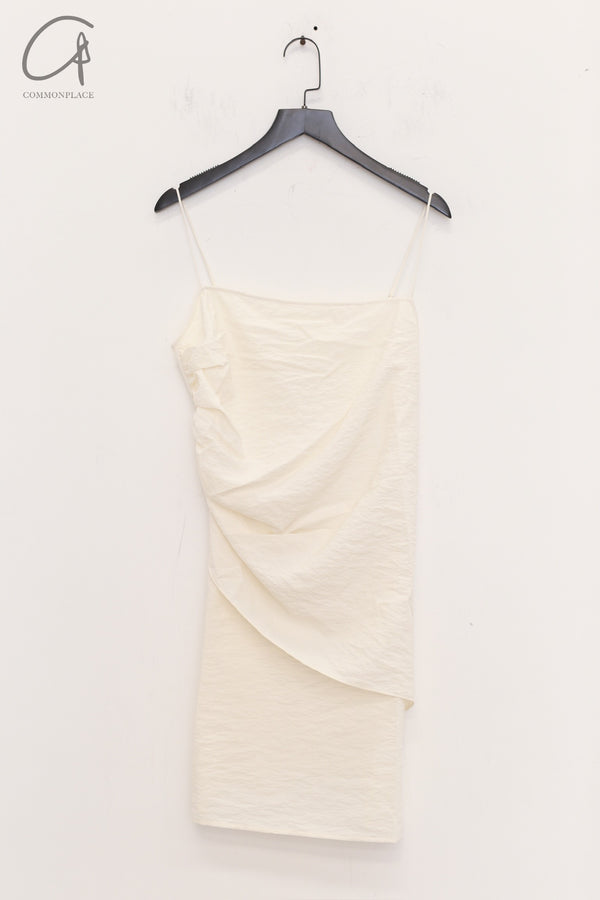 SWAYING 24 Early Spring Silk Suspender Skirt SW-SW25PS2L02-BAI White SW25PS2L02